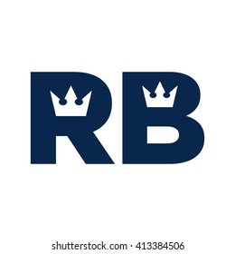 letter R and B logo vector.
