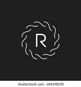 Letter R beauty logo design