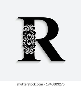 628 R Capital Letter Ornate Stock Vectors, Images & Vector Art ...