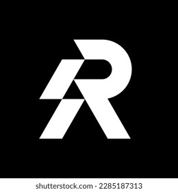 Letter R bolt logo design