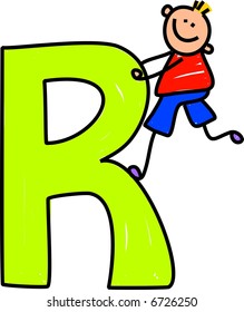 Letter R Boy Stock Vector (Royalty Free) 6726250 | Shutterstock