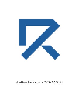 Letra R Logotipo de construcción de edificios 