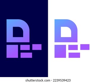 letter r with building modern business logo design template