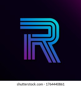 Letter R Business Technology Logo Icon Stock Vector (Royalty Free ...