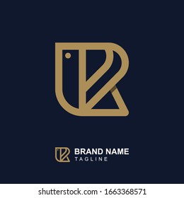 Letter R and Butterfly Monogram Logo Design