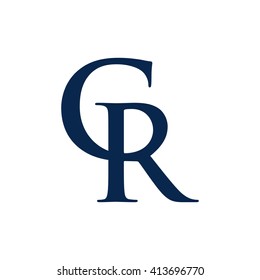 letter r and c logo vector.