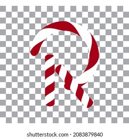 Letter R Candy Cane Letter Design