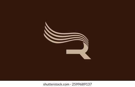 Letter R cape monogram logo