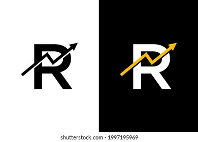 Buchstabe R mit Pfeilaufstellung. Sehr geeignet für verschiedene geschäftliche Zwecke, auch für Symbol, Logo-Namen und viele mehr.