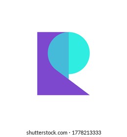 Letter R chat communication logo design