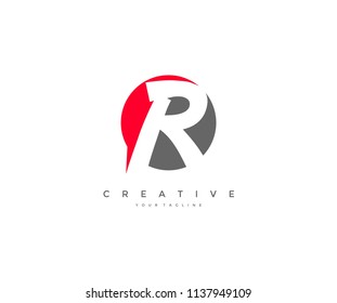 Letter R Circle Business Corporate Design Logo