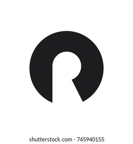 Letter R Circle Logo Stock Vector (Royalty Free) 745940155 | Shutterstock