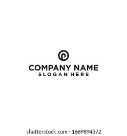 letter r circle logo design vector illustration template