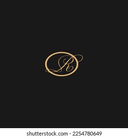 diseño de logotipo de círculo de letra R adecuado para una empresa o negocio
