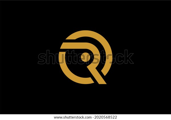 Letter R Circle Logo Design Vector Stock Vector (Royalty Free ...