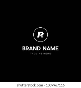 Letter R Circle Modern Abstract Creative Simplicity Monogram Business Logo