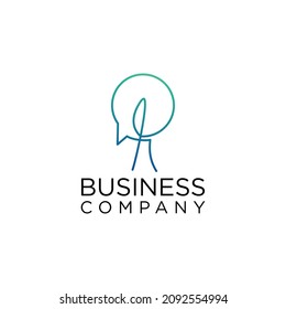 letter R and communication logo design vector, consult logo design, logo for consult mobile company