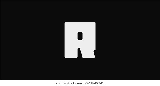 Konzept von Letter R, Logo-Konzept für Typografie, Logo für Monogramme und Buchstaben-Logo, modern und einfach