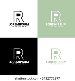 letter R creative    logo design 