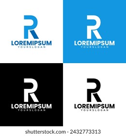 letter R creative    logo design 