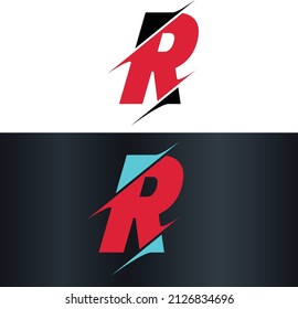 Letter R Creative Unique Modern Vector Logo Design
