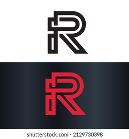 Letter R Creative Unique Modern Vector Logo Design