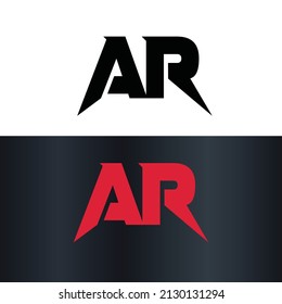 Letter A R Creative Unique Modern Vector Logo Design