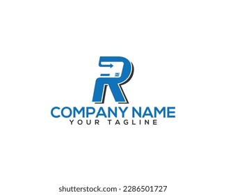 letter R with Credit card creative logo design concept. Payment money, online transfer, credit card unique vector  icon.