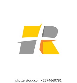 Letter R Cross Logo Design Template Inspiration, Vector Illustration.