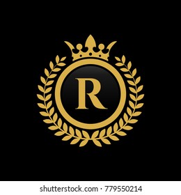 Letter R Crown Logo