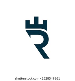 Buchstabe R Krone Logo Typ