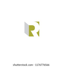 the letter R in the cube