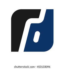 letter R and D logo vector.