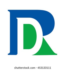 letter R and D logo vector.