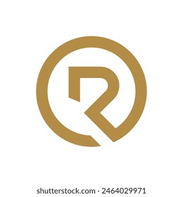 Letter R design element vector idea with modern concept