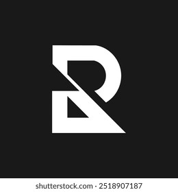 Letter R design idea with modern concept for business