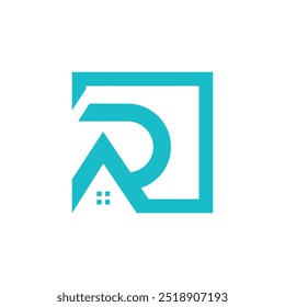 Letter R design idea with modern concept for business