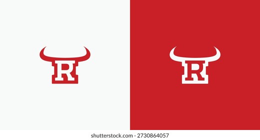 Letra R Devil Horn logo
