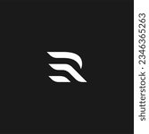 letter R letter E logo concept vector icon