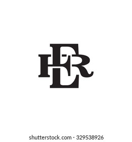 letter R and E monogram logo