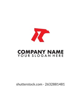 Letter R eagle Logo vector template
