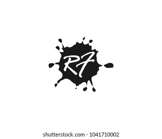 Letter R and F logo vector