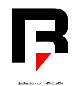 Letter R And F Logo Vector.