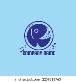 Letter R and Fish Shape Logo Vector. Suitable for businesses in the entertainment, fishery, culinary and fashion sectors.