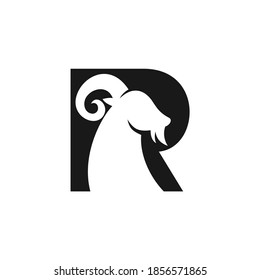 Letter R Forming Ram Head Logo