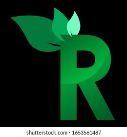 letter r fresh vector logo design template