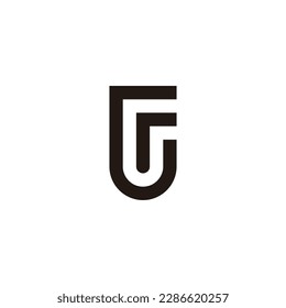 Letter r in G shield geometric symbol simple logo vector