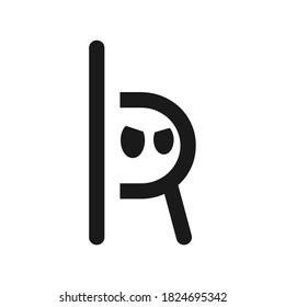 Vektorgrafik von R-Ghost-Logo oder -Symbol