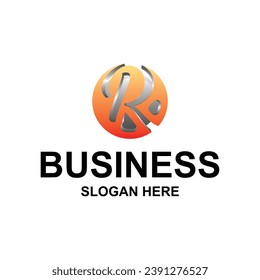 Letra R Globe Circle vector de diseño, Usable para logotipos de negocios y tecnología. Elemento de plantilla de diseño de logotipo de vectores planos