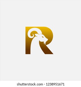 Letter R Goat